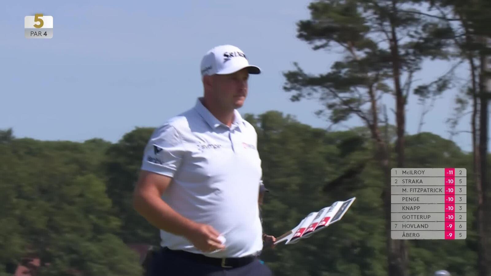 Sepp Straka makes birdie on No. 5 at Genesis Scottish Open