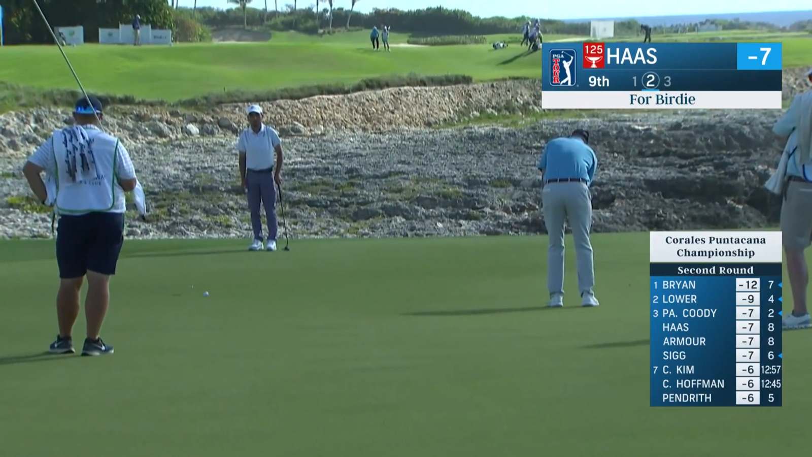 Bill Haas holes nice birdie putt at Corales Puntacana
