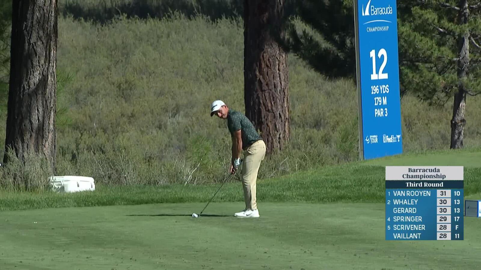 Tom Vaillant makes birdie on No. 12 at Barracuda