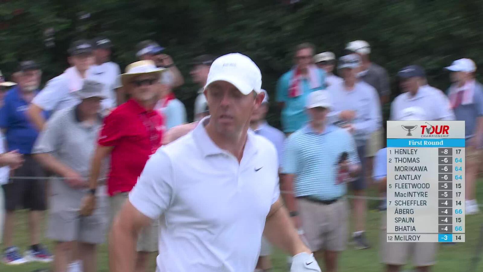 Rory McIlroy nearly aces No. 15 at TOUR Championship