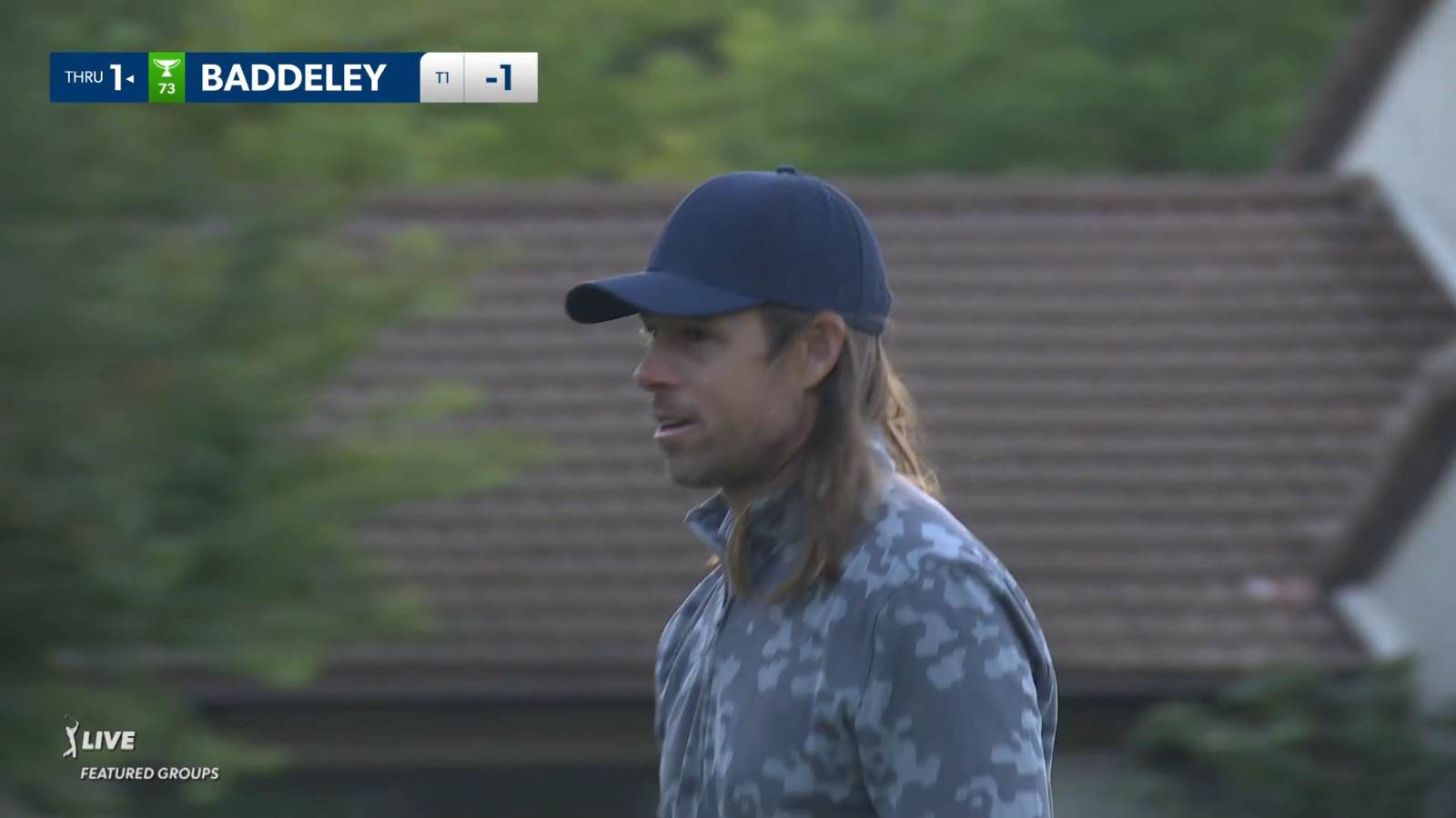 Aaron Baddeley sinks a 40-foot birdie putt at Procore
