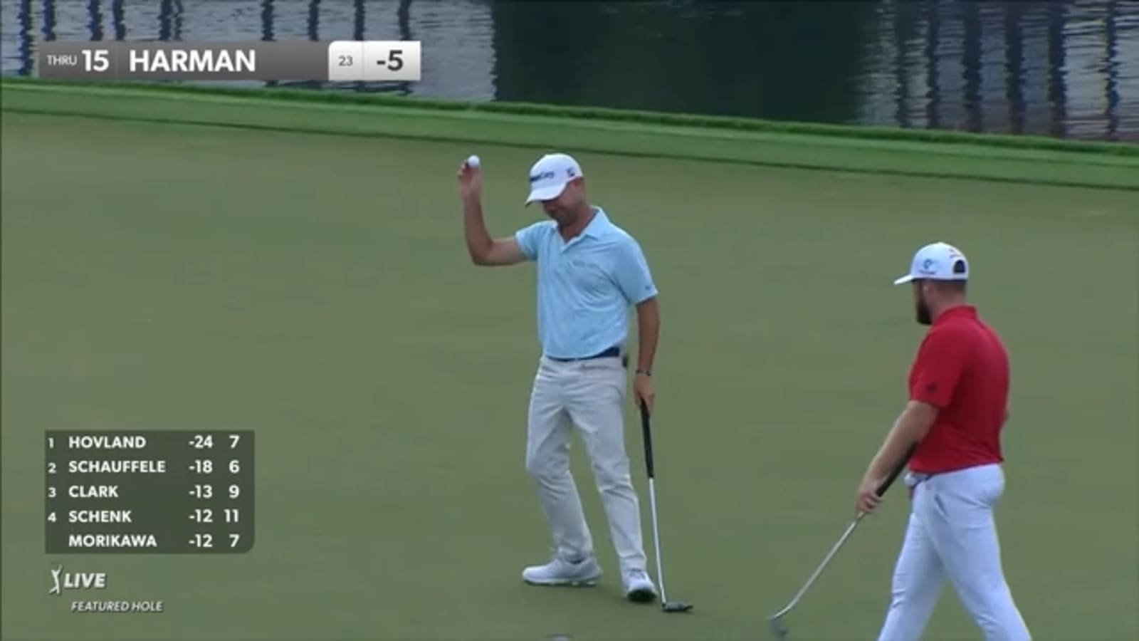 Brian Harman's tee shot to 4 feet leads to birdie at TOUR Championship