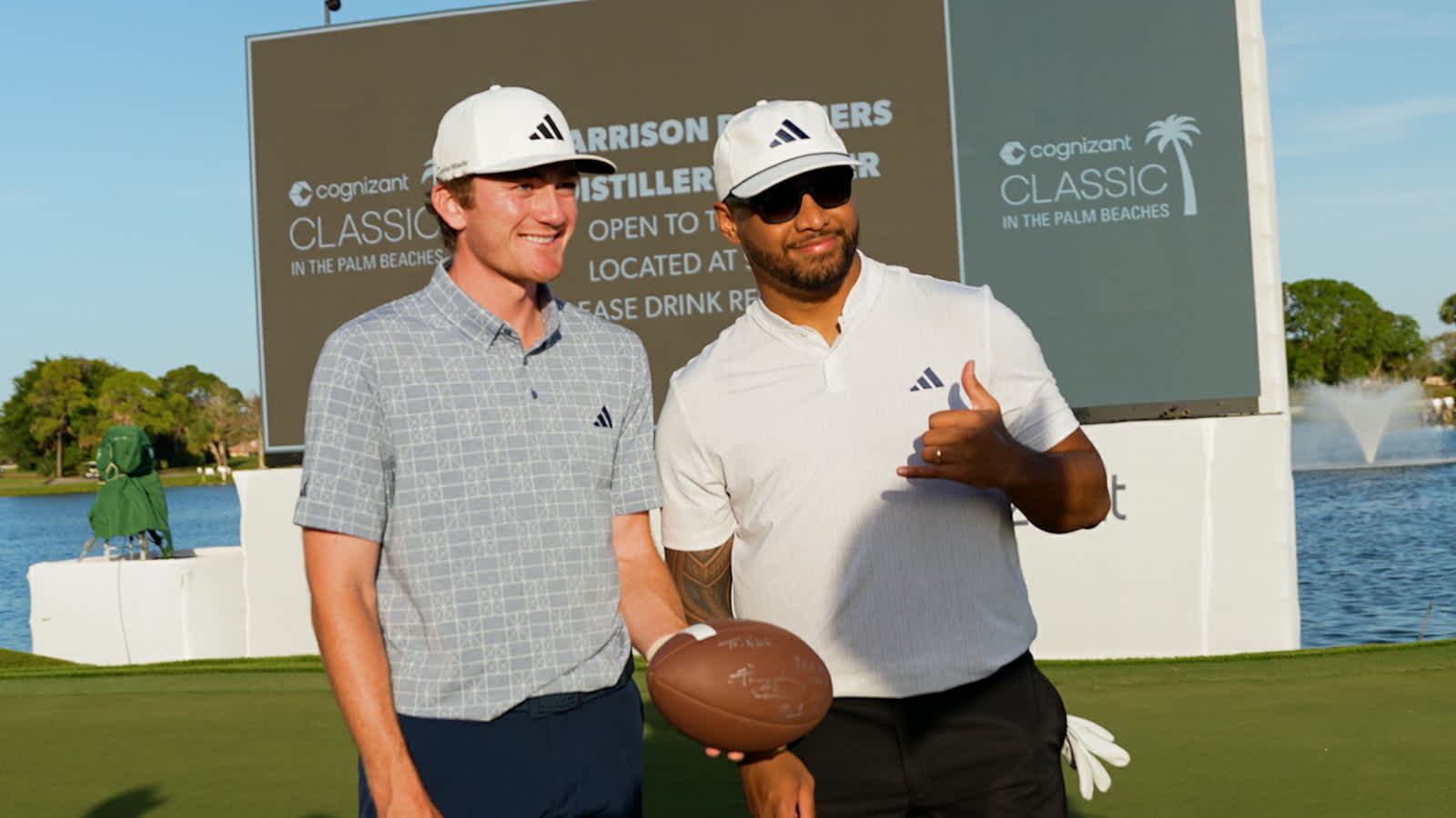 Tua Tagovailoa plays pro-am mic'd up at the Cognizant Classic