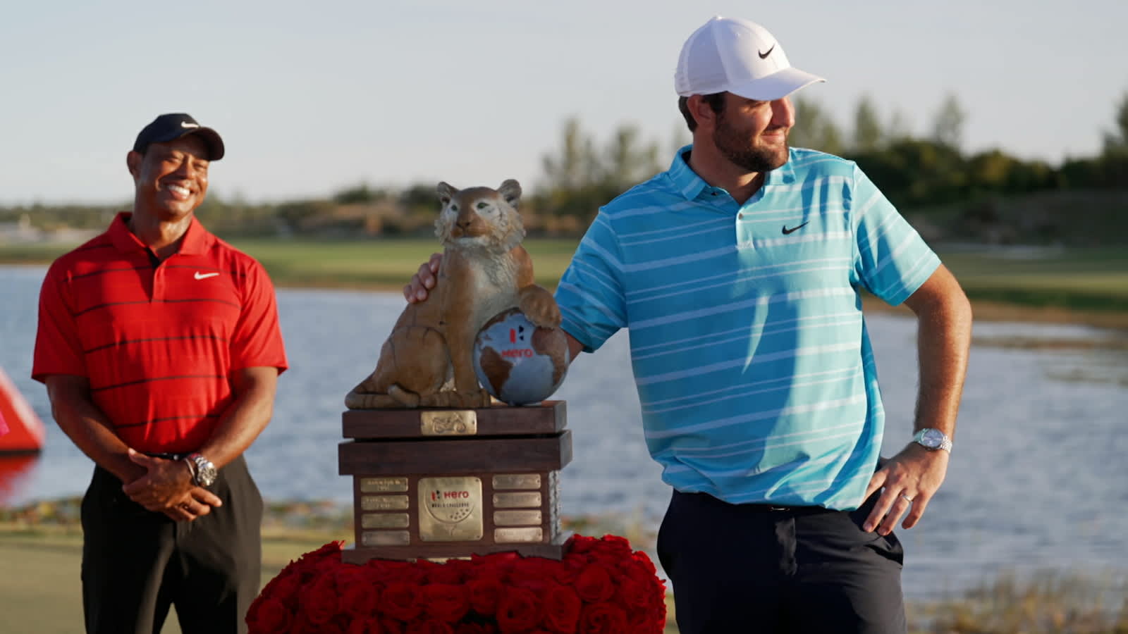Scottie Scheffler and Tiger Woods comparison