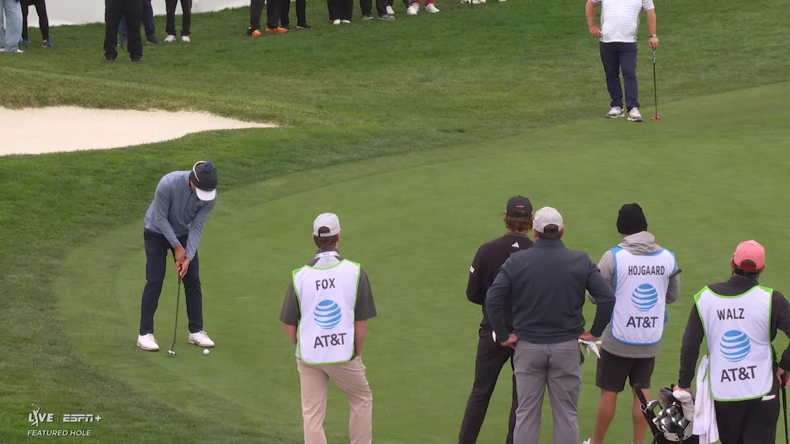Min Woo Lee makes birdie at AT&T Pebble Beach