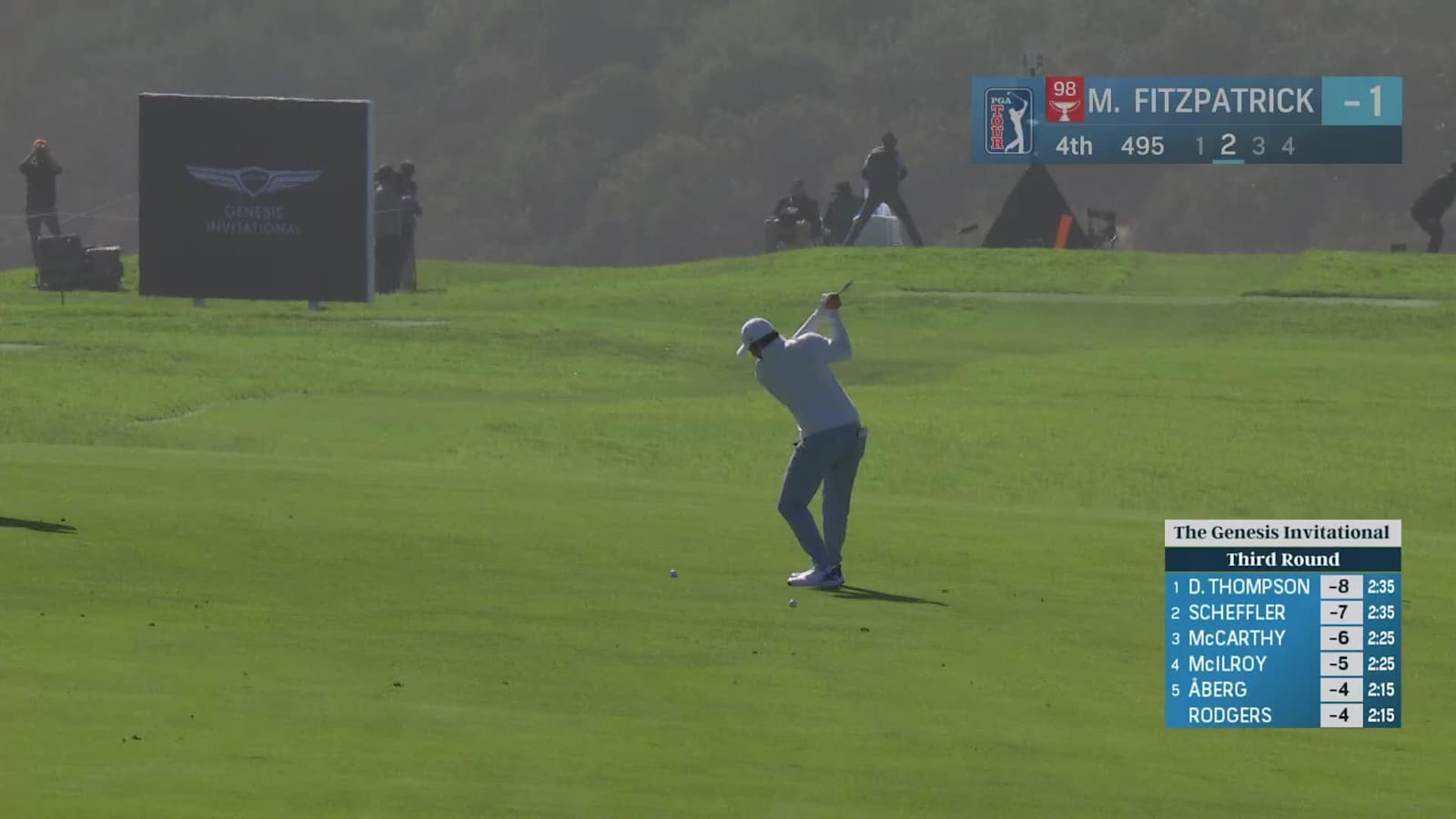 Matt Fitzpatrick takes nice line to set up birdie at The Genesis