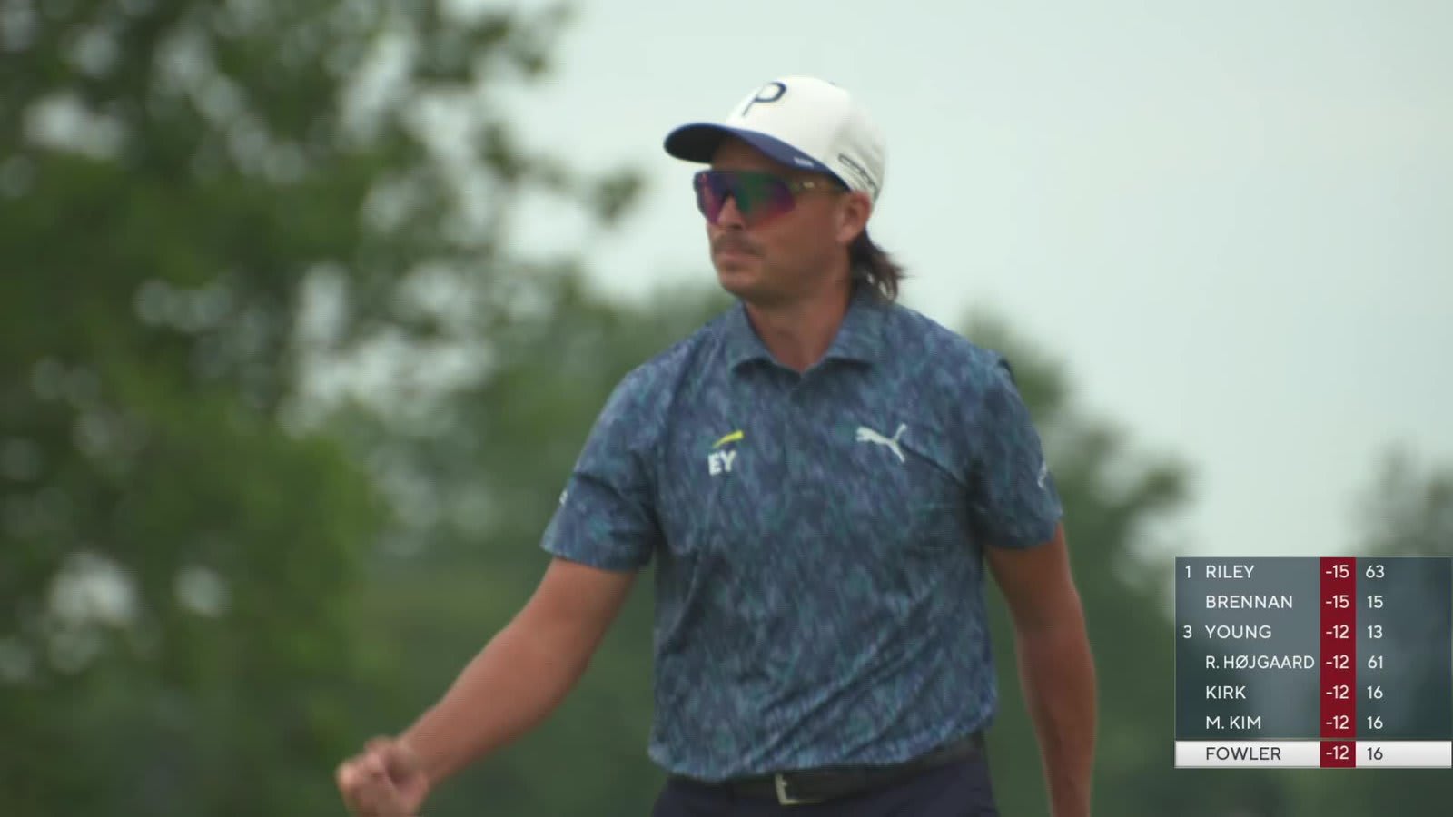 Rickie Fowler sinks 29-foot birdie putt on No. 16 at Rocket Classic