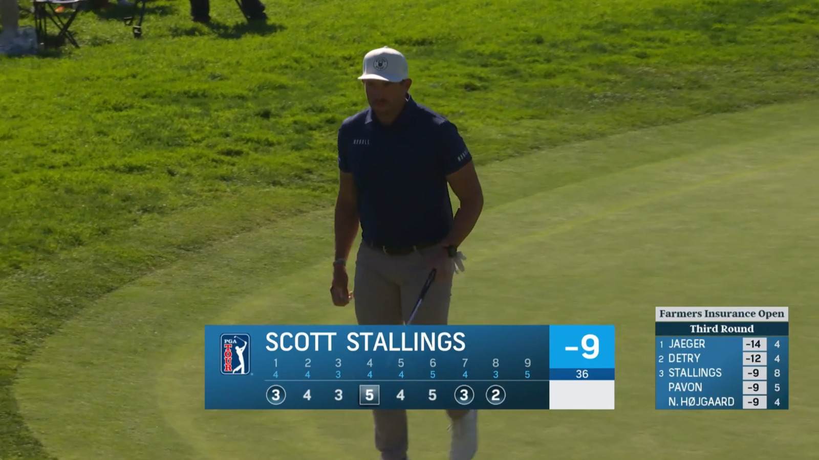 Scott Stallings makes back-to-back birdies on No. 8 at Farmers
