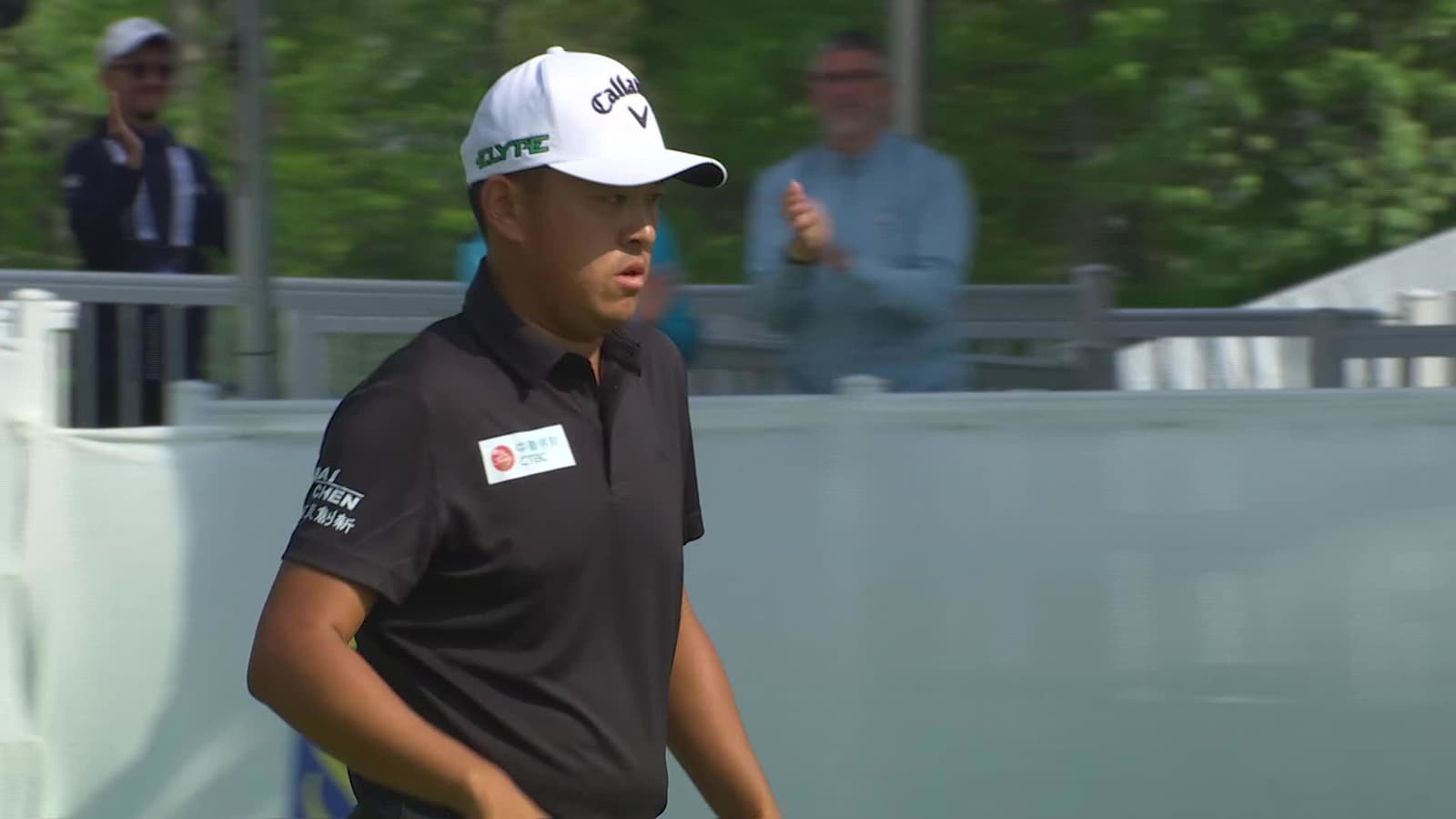 Kevin Yu sinks a 31-foot birdie putt at RBC Canadian
