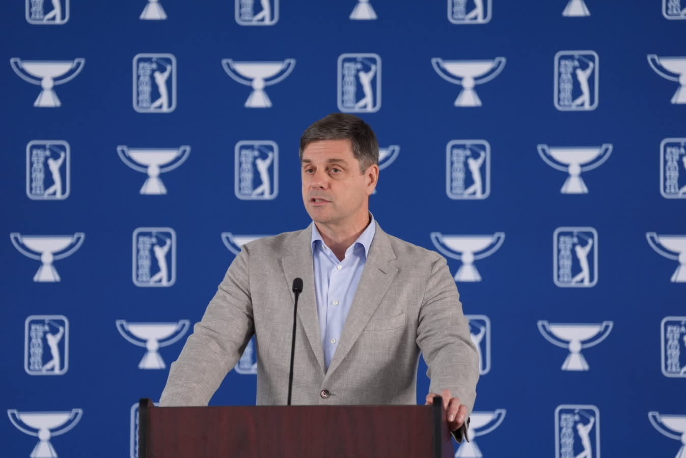 LIVE: PGA TOUR CEO Brian Rolapp addresses the media at TOUR Championship