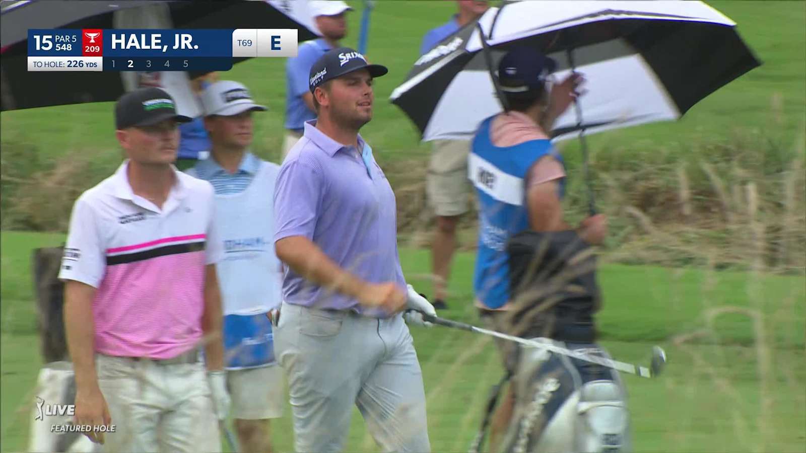 Blaine Hale, Jr. makes birdie on No. 15 at Wyndham