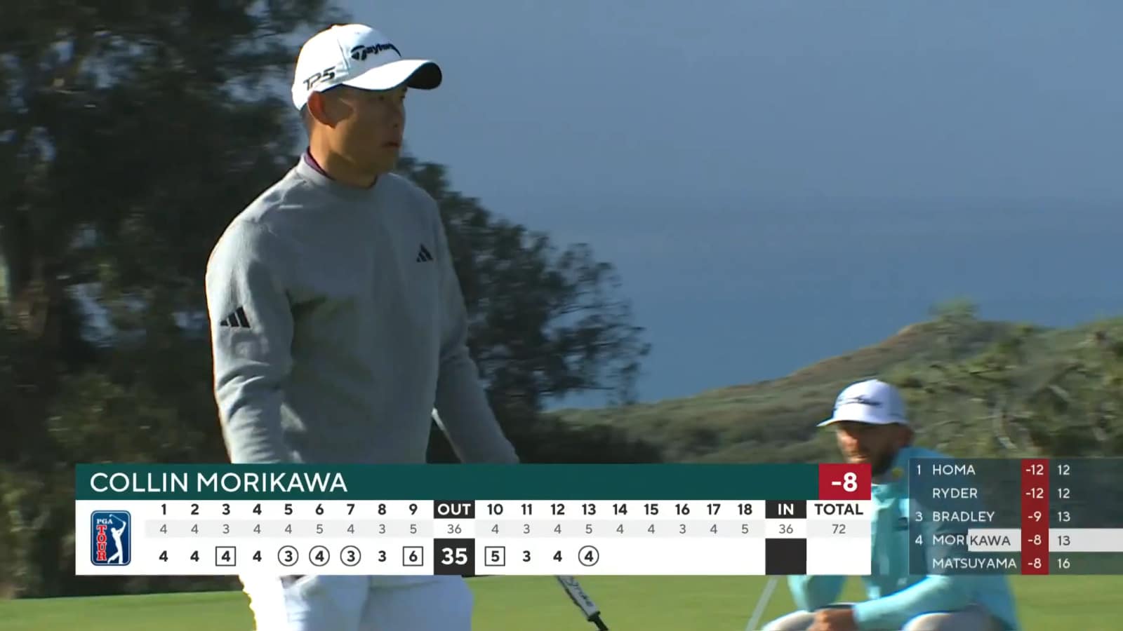 Collin Morikawa's 13-footer to birdie No. 13 at Farmers