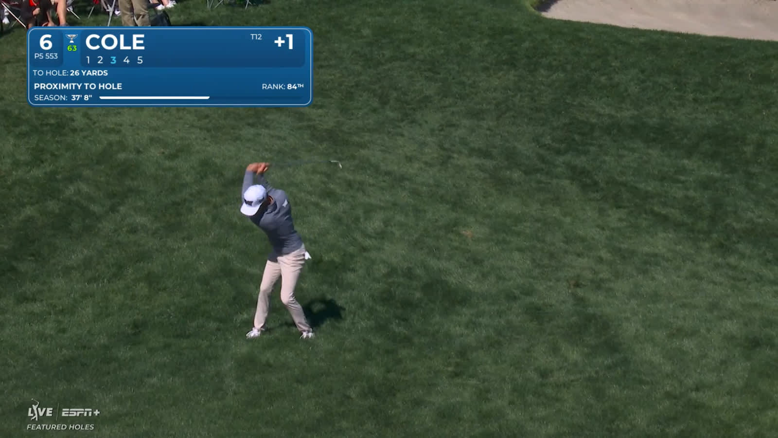 Eric Cole's mini driver and super flop set up birdie at Arnold Palmer