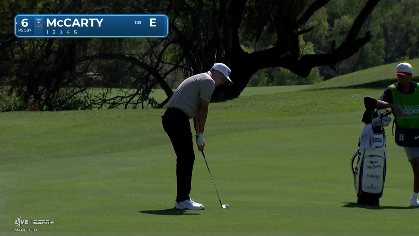 Matt McCarty chips it tight for tap-in birdie at Mexico Open