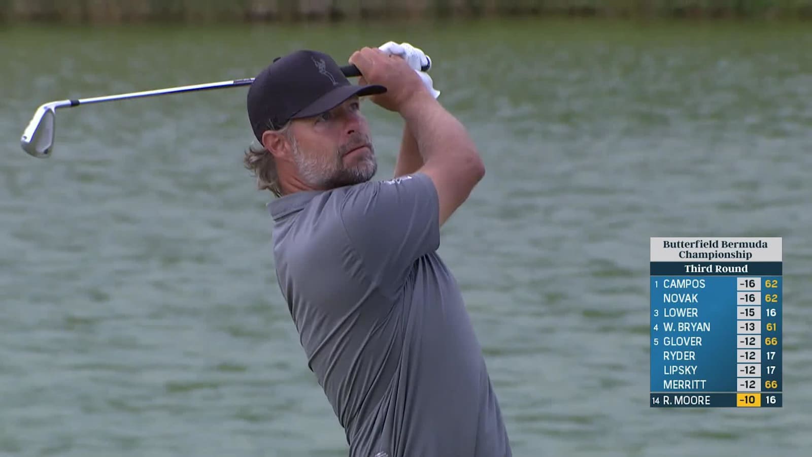 Ryan Moore cards birdie at Butterfield Bermuda