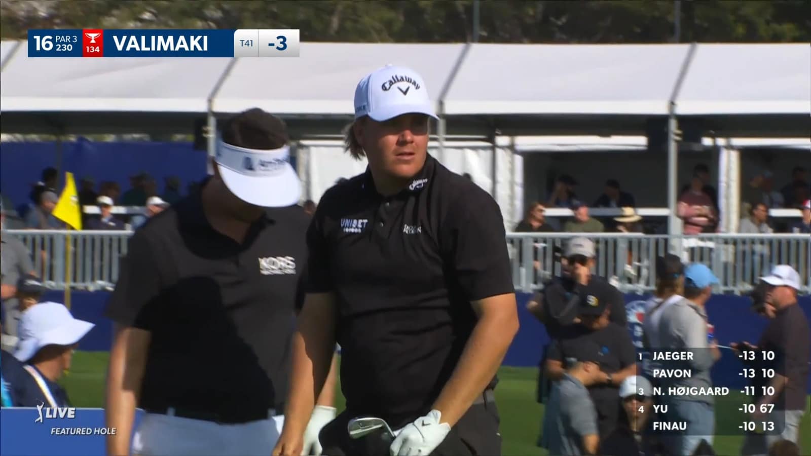 Sami Valimaki's nice tee shot leads to birdie at Farmers