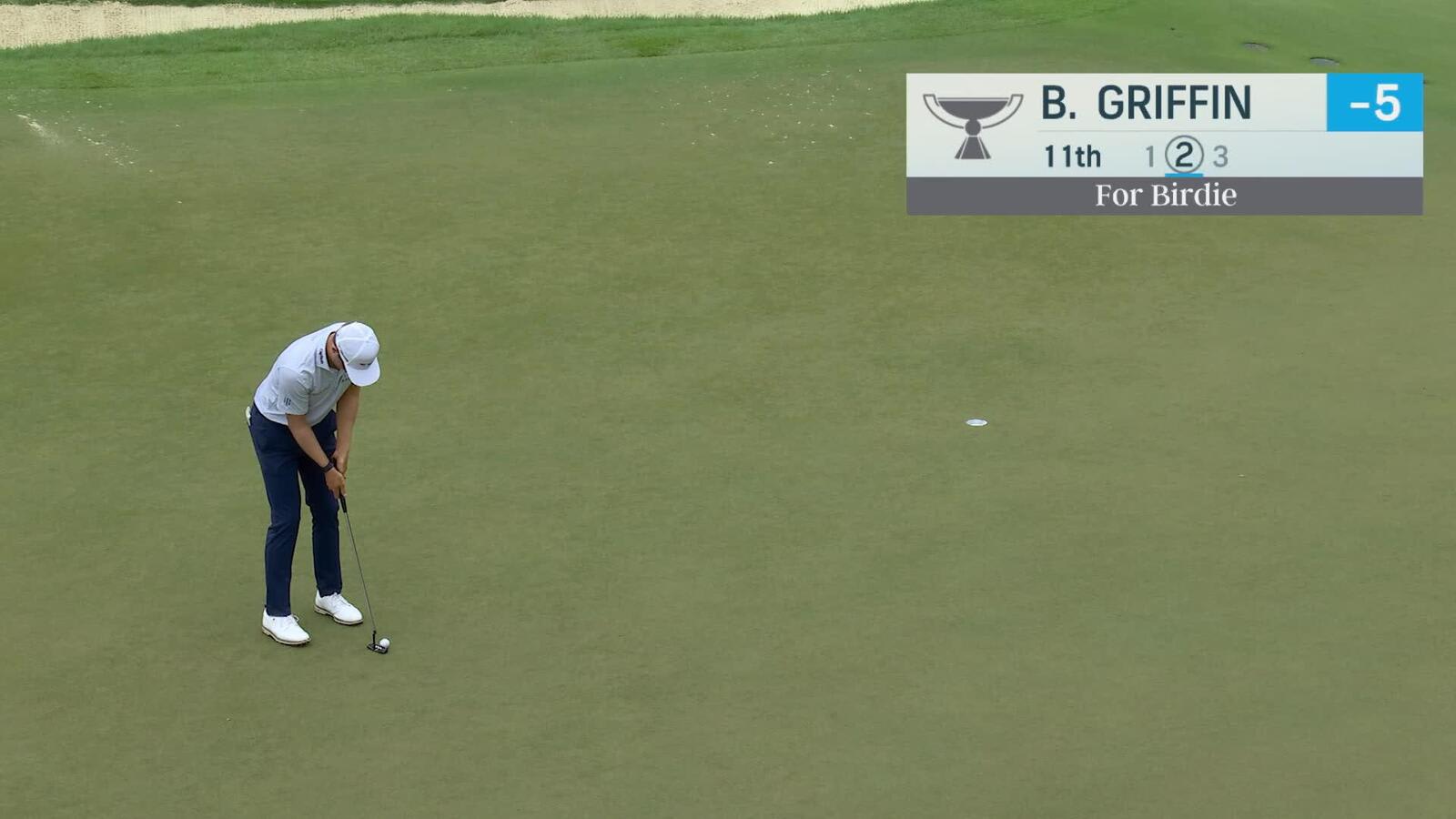 Ben Griffin makes birdie on No. 11 at TOUR Championship