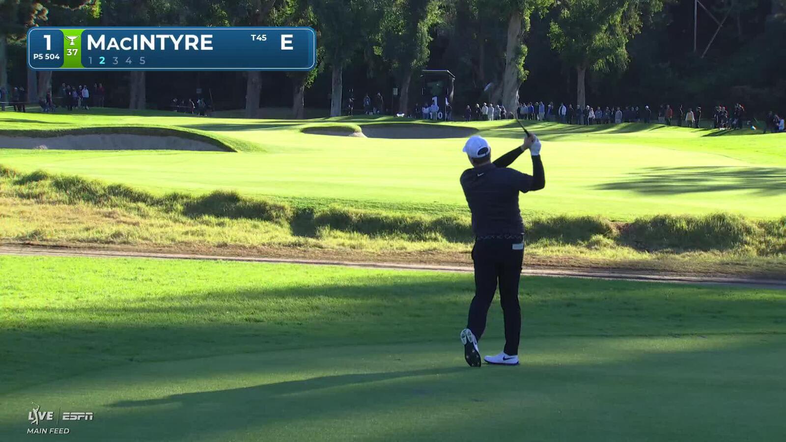 Robert MacIntyre hits 193-yard approach to 14 feet, sets up birdie at The Genesis