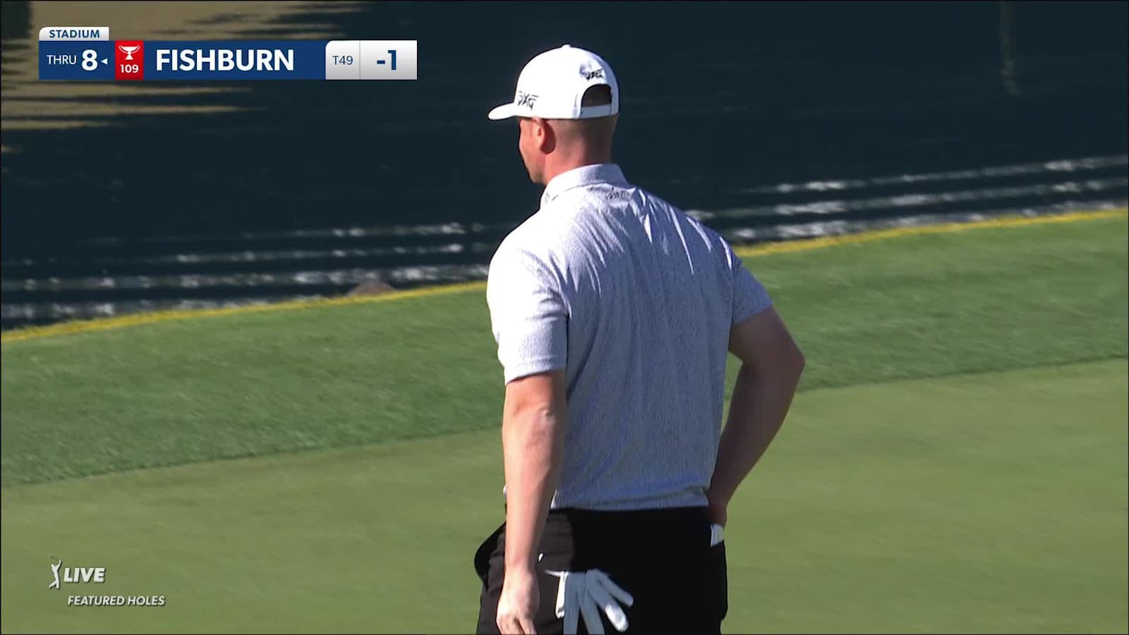 Patrick Fishburn makes birdie on No. 17 at The American Express
