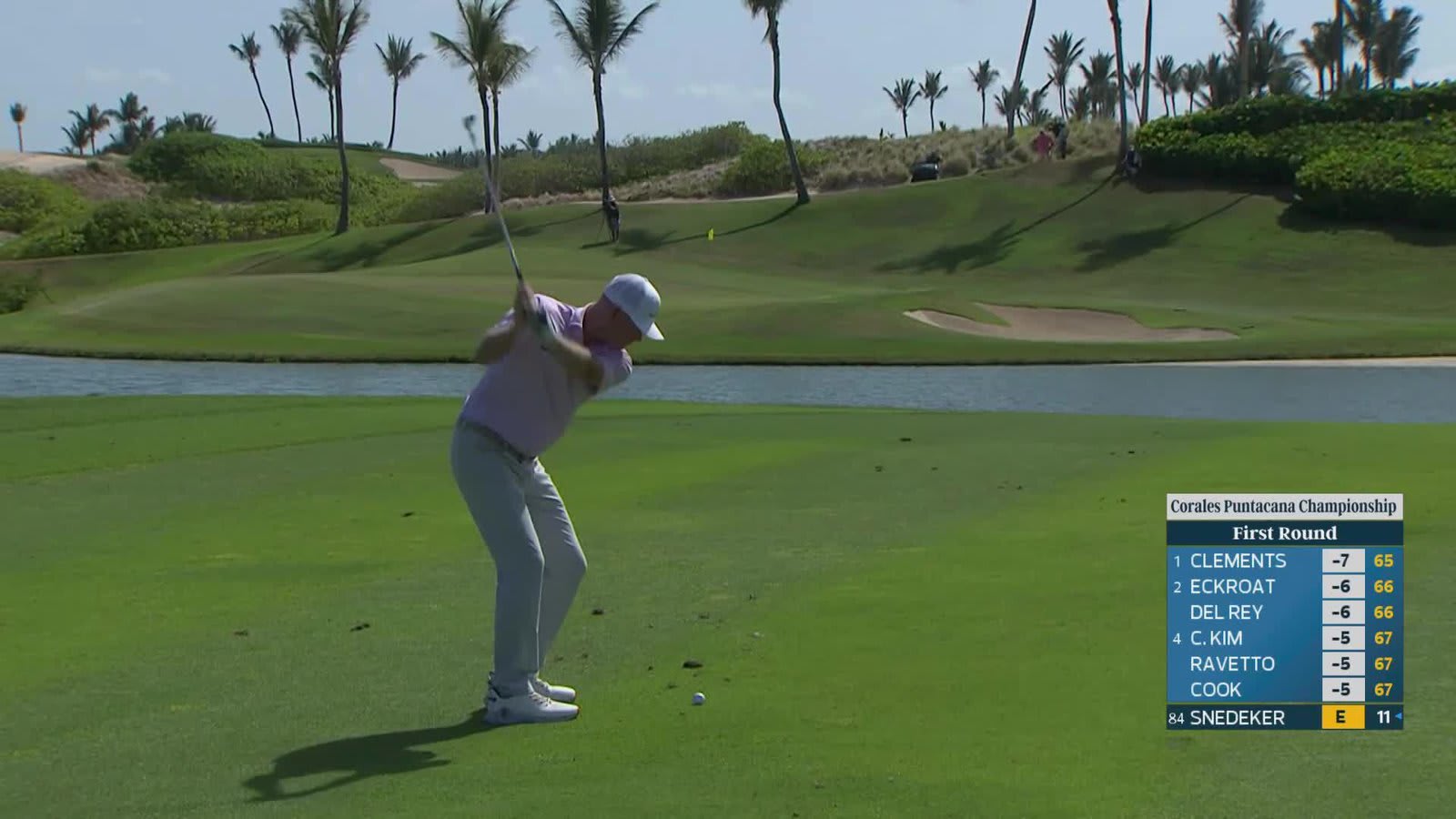 Brandt Snedeker holes 22-foot shot for birdie on No. 3 at Corales Puntacana