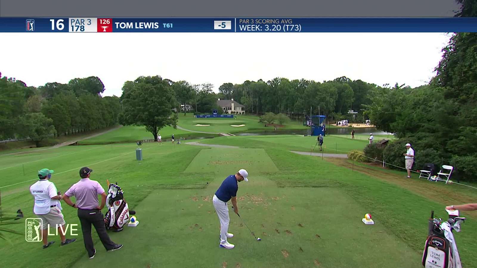 Tom Lewis makes birdie on No. 16 in Round 4 at Wyndham