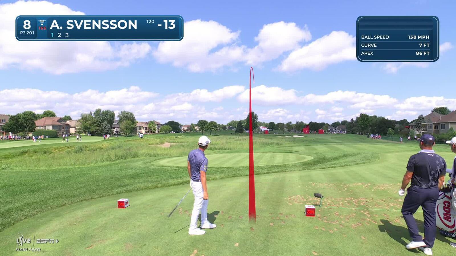 Adam Svensson nearly aces No. 8 at 3M Open