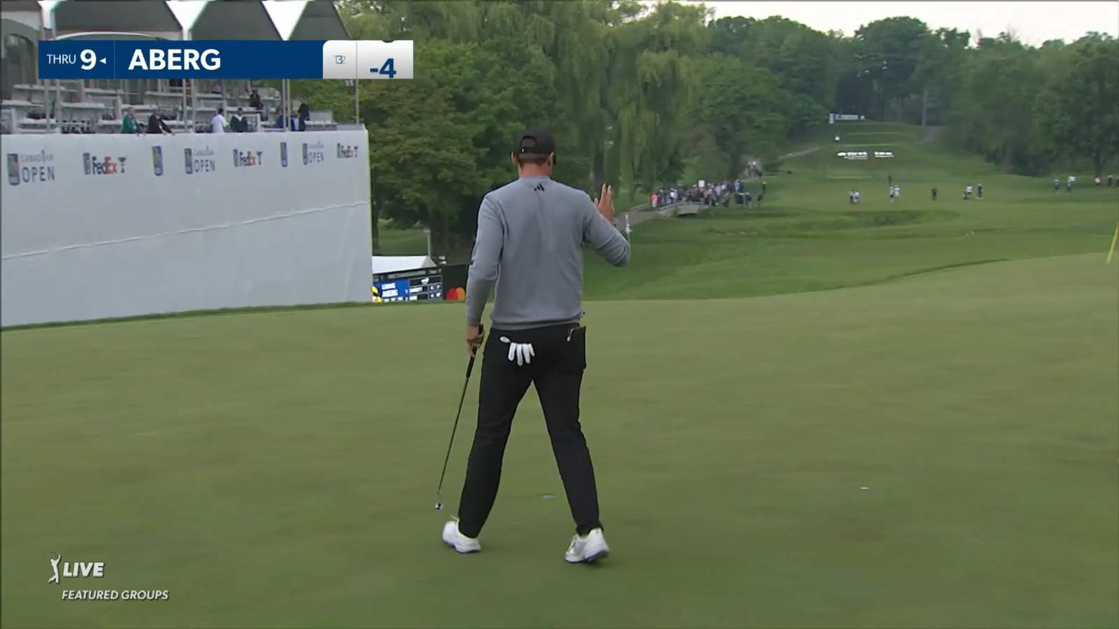 Ludvig Aberg gets up-and-down from bunker at RBC Canadian
