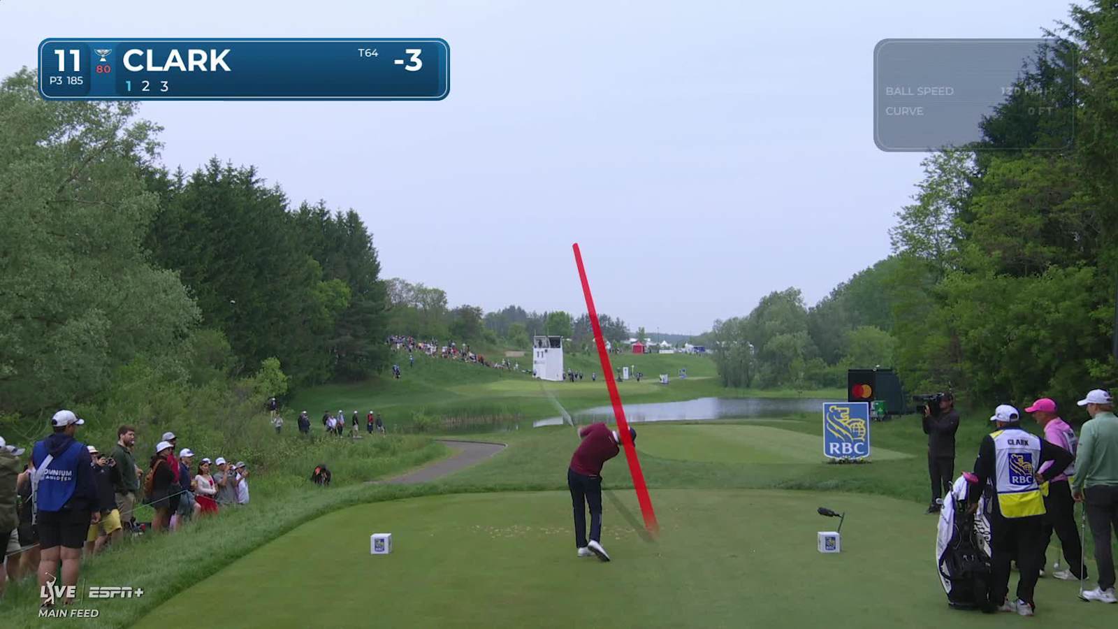 Wyndham Clark's excellent tee shot sets up fourth birdie of the day at RBC Canadian