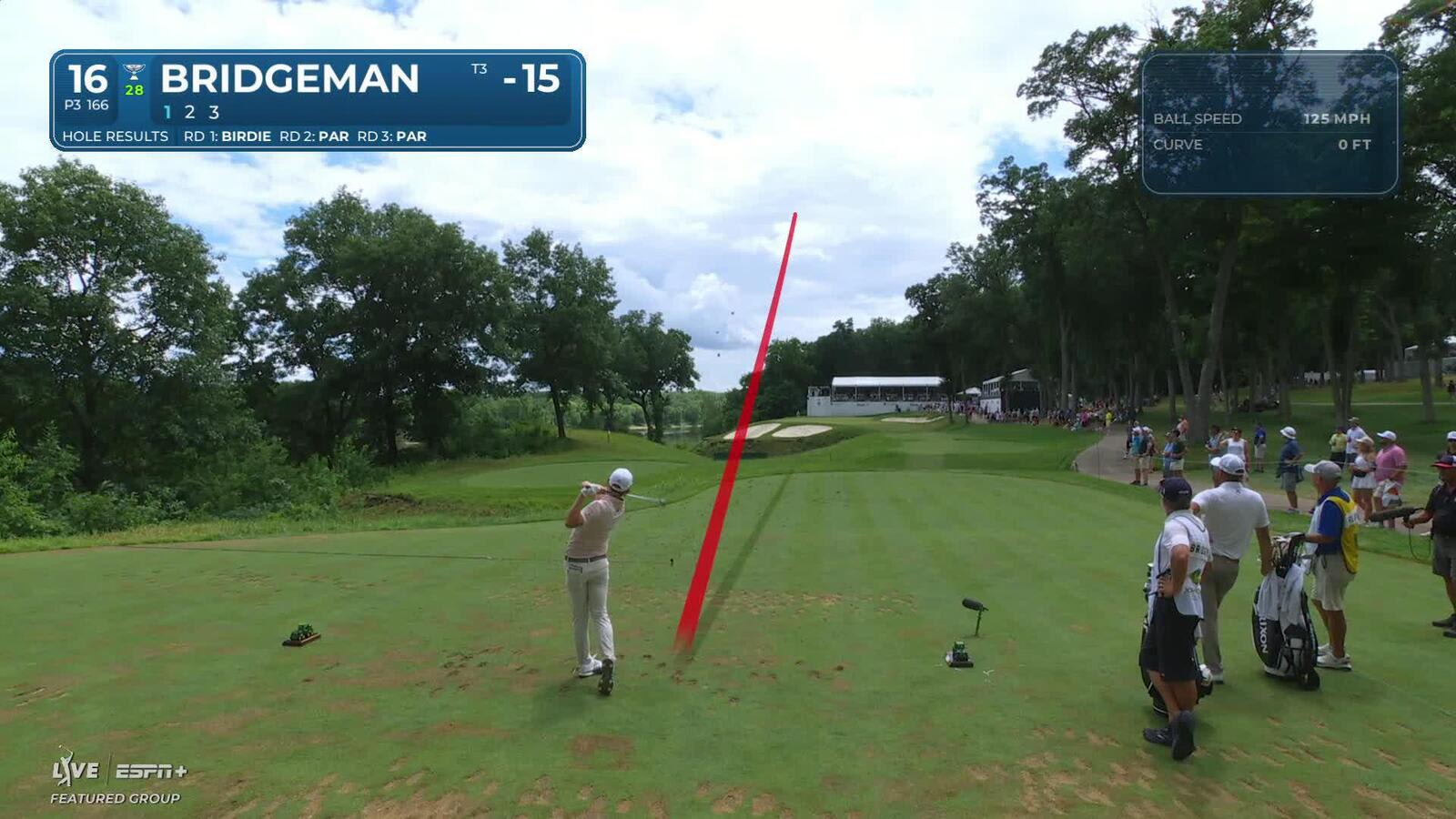 Jacob Bridgeman nearly aces No. 16 at John Deere