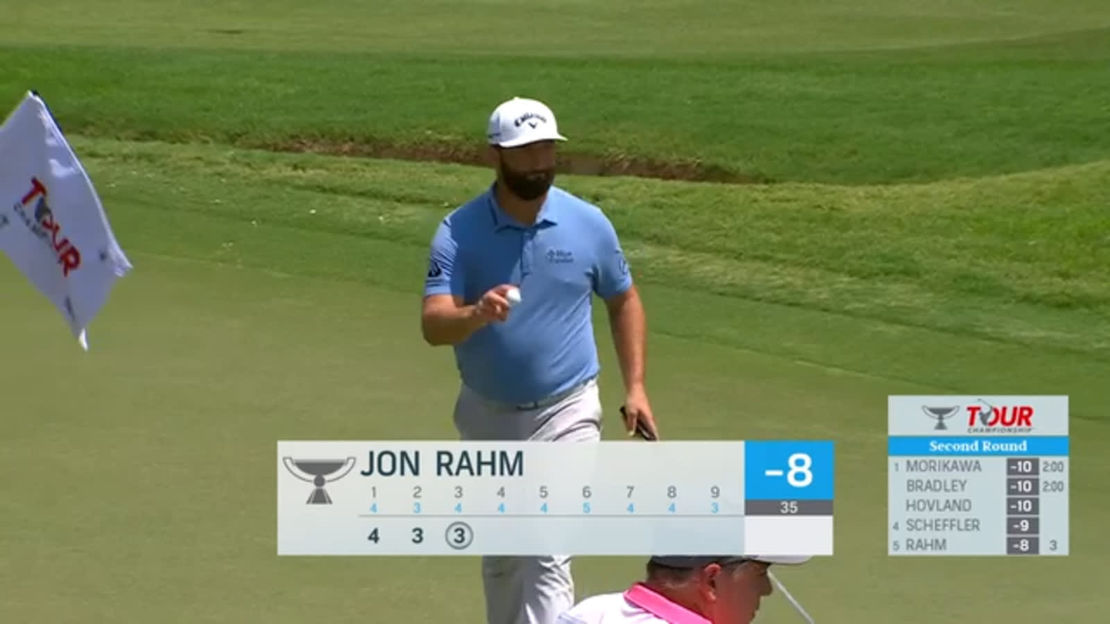 Jon Rahm hits 156-yard approach to within 5 feet at TOUR Championship