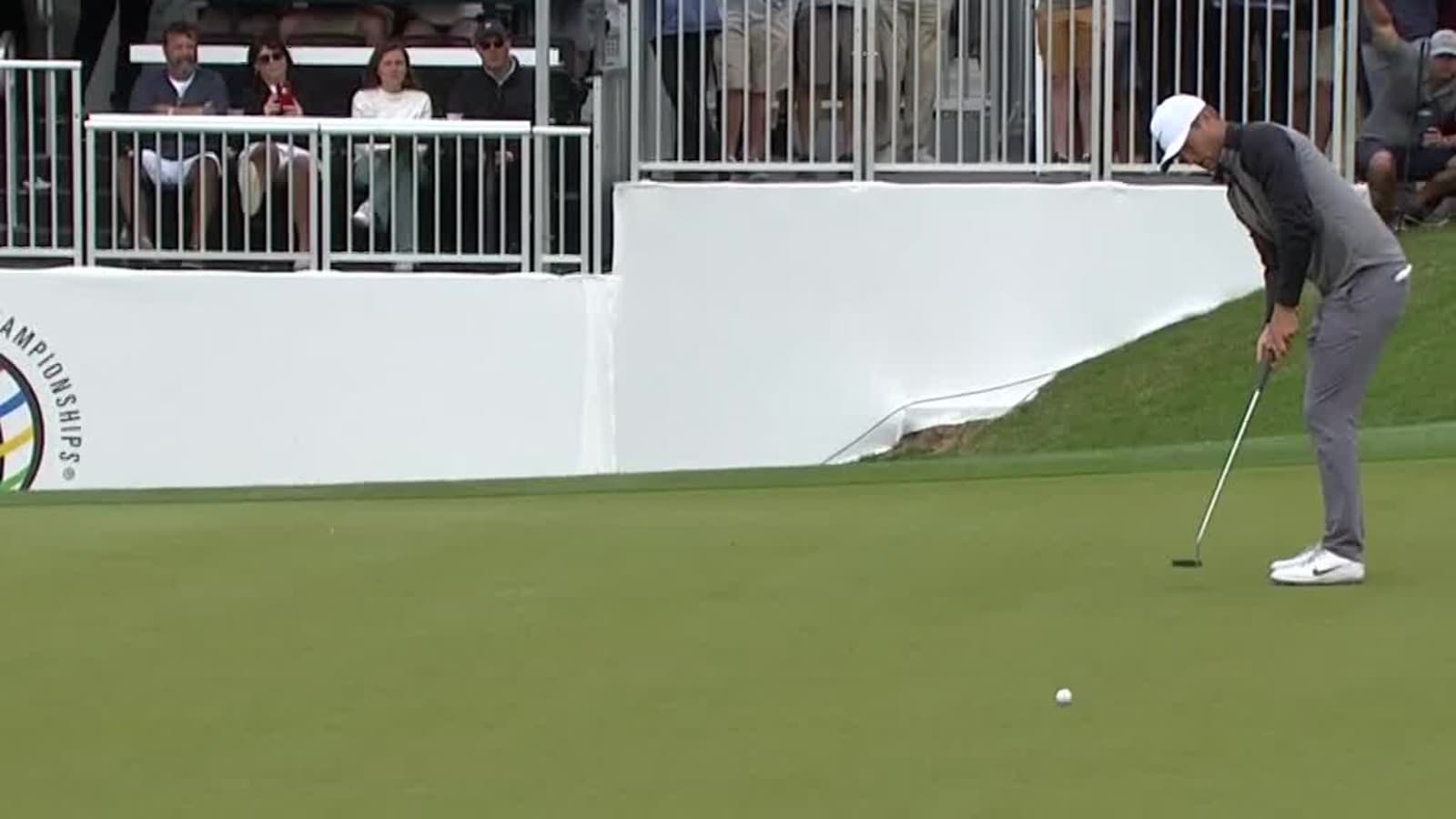 Lucas Bjerregaard sinks 29-foot eagle putt at WGC-Dell Match Play