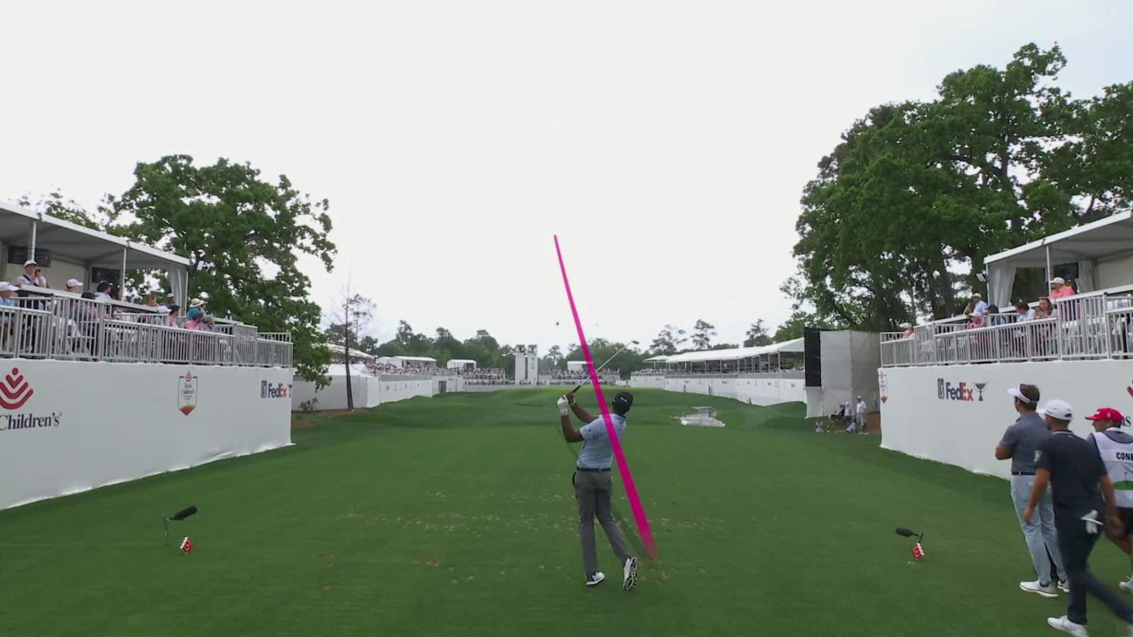 Sahith Theegala's tee shot sets up birdie at Houston Open