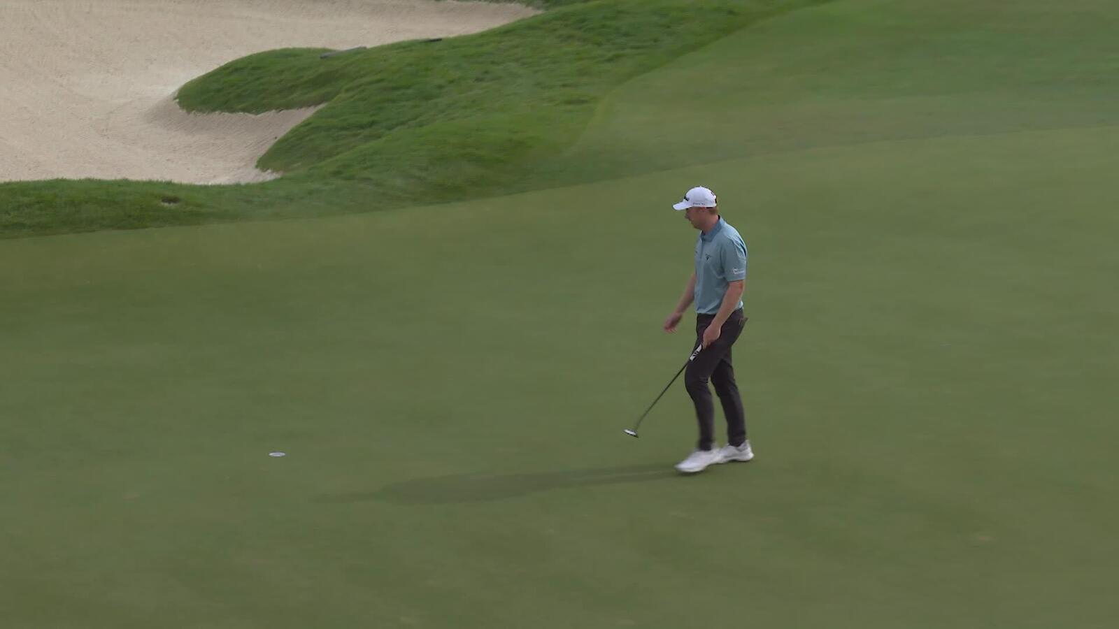 Hayden Springer sinks 18-foot birdie putt on No. 16 at Bank of Utah