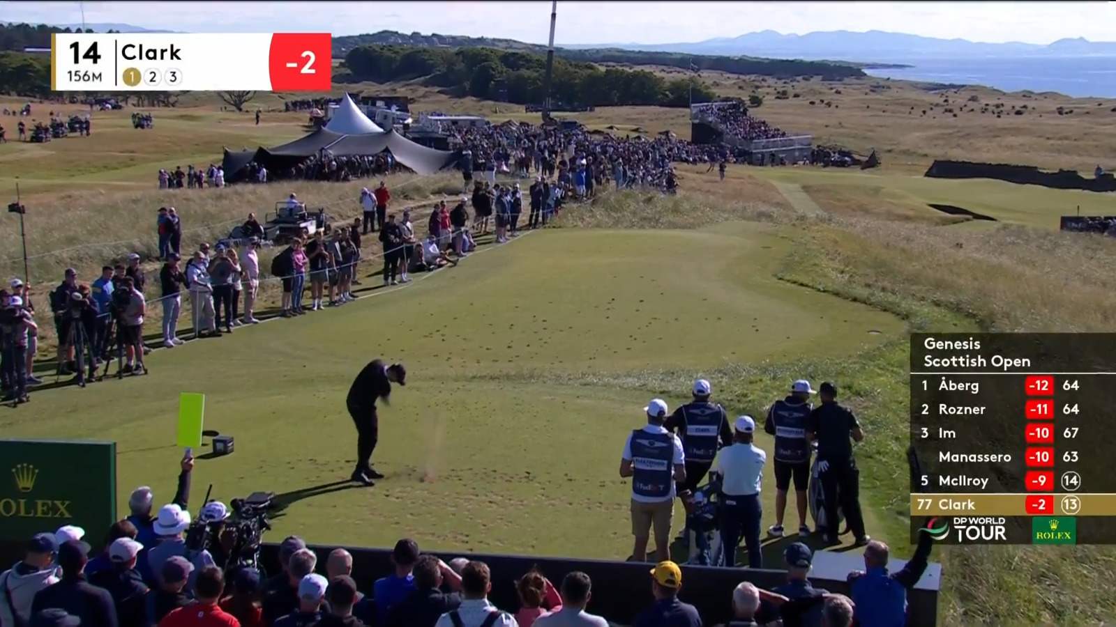 Wyndham Clark drills putt for birdie at Genesis Scottish Open