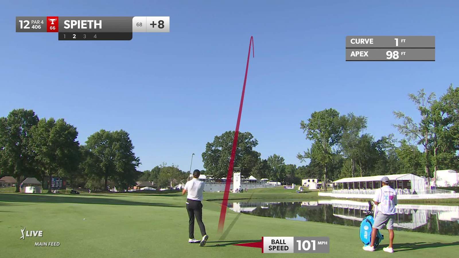 Jordan Spieth's fantastic approach leads to birdie at FedEx St. Jude