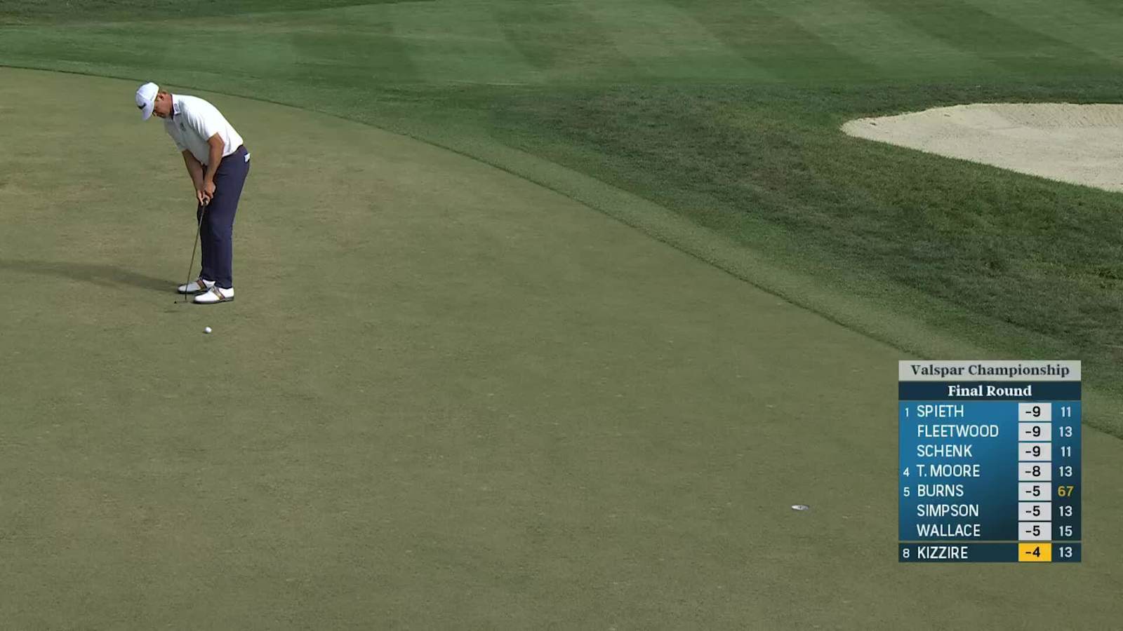 Patton Kizzire pours in 21-foot birdie putt at Valspar