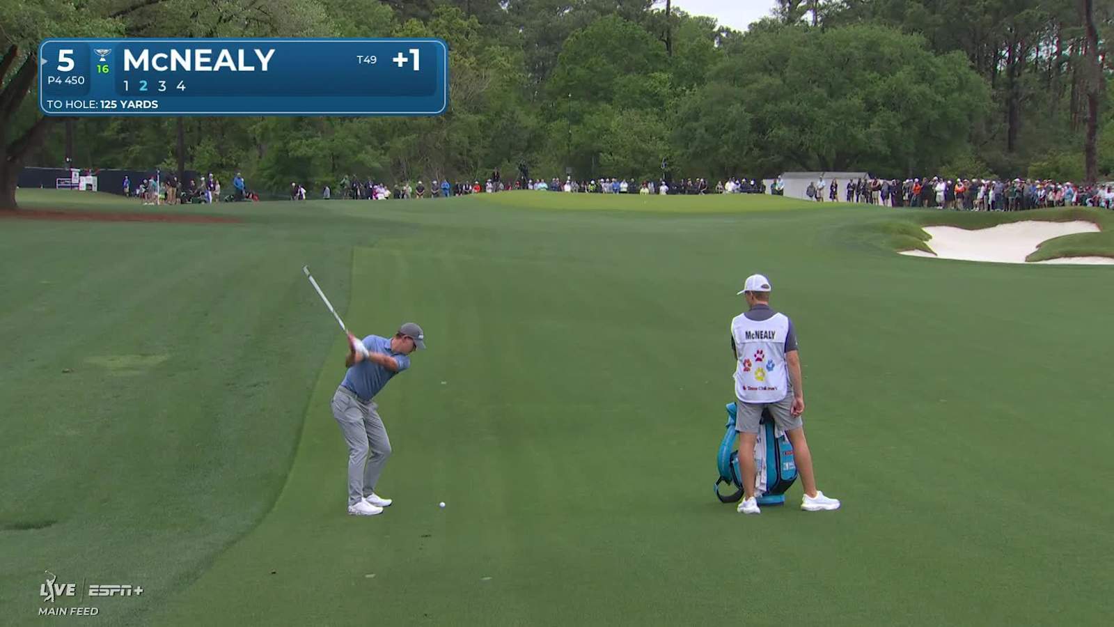 Maverick McNealy pulls the string to set up birdie at Houston Open
