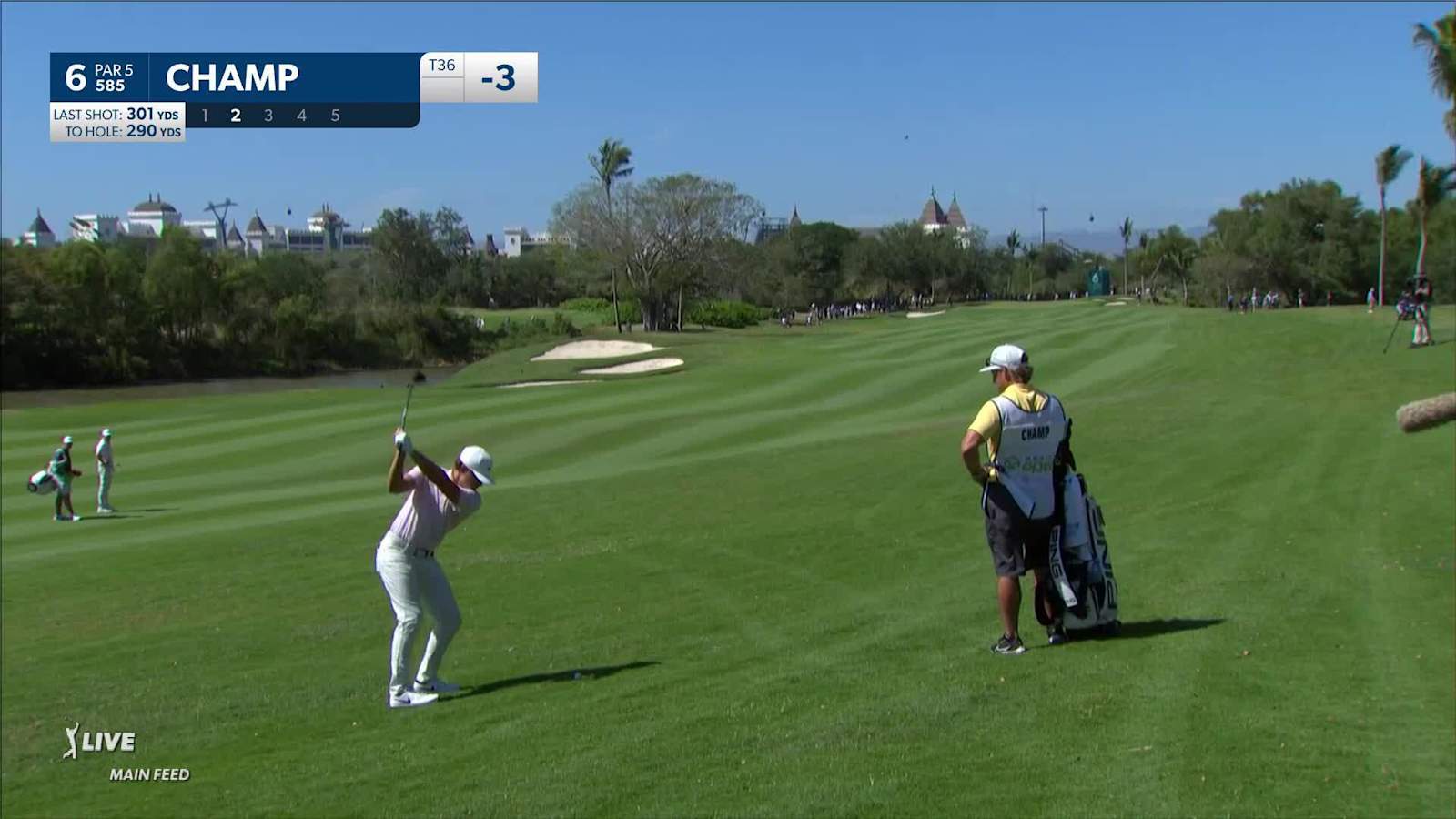 Cameron Champ stingers second onto green and birdies at Mexico Open