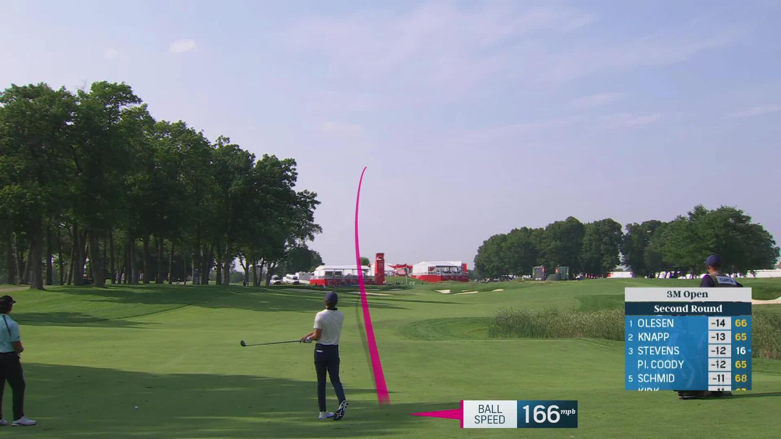 Luke Clanton's slick short-sided chip helps make birdie at 3M Open
