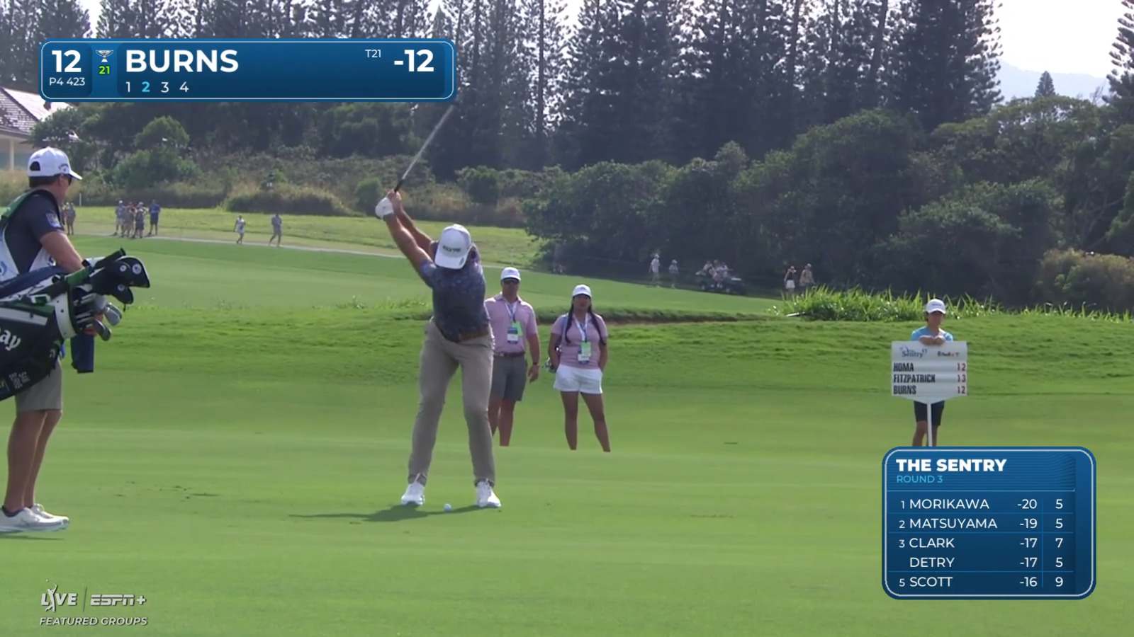 Sam Burns goes pin seeking and birdies at The Sentry