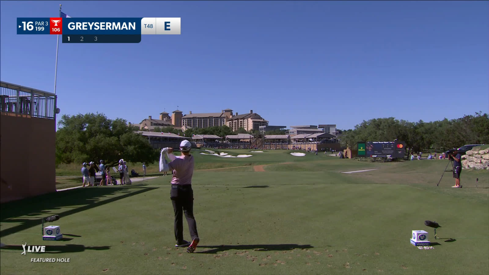 Max Greyserman goes flag hunting to yield birdie at Valero