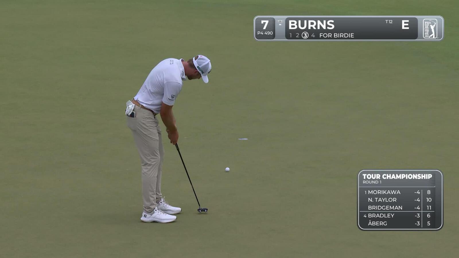 Sam Burns makes birdie on No. 7 at TOUR Championship