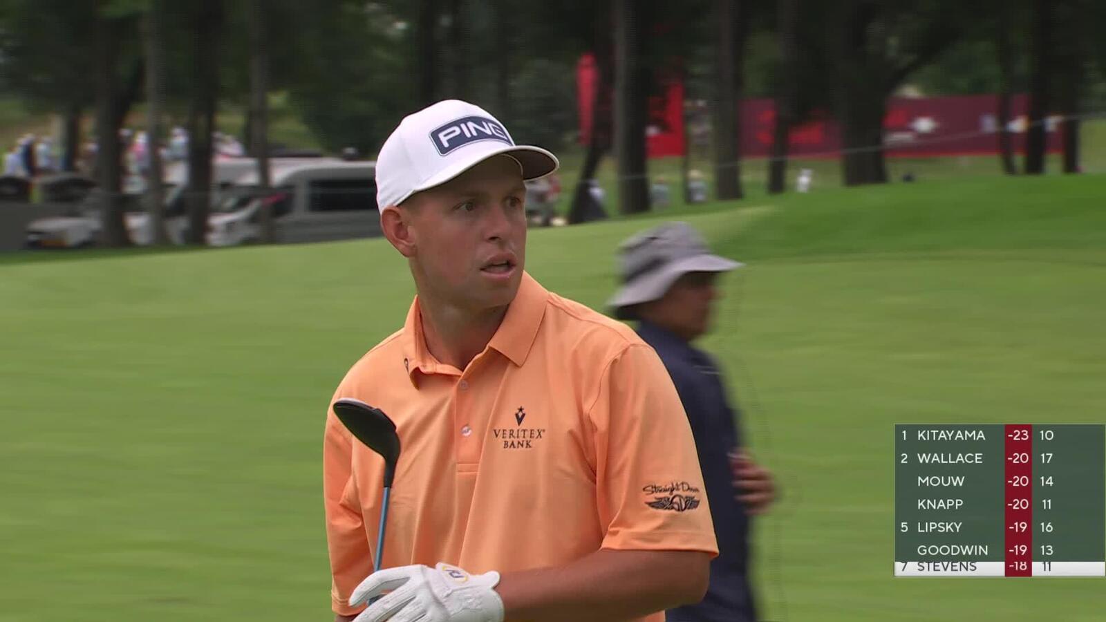 Sam Stevens makes birdie on No. 12 at 3M Open