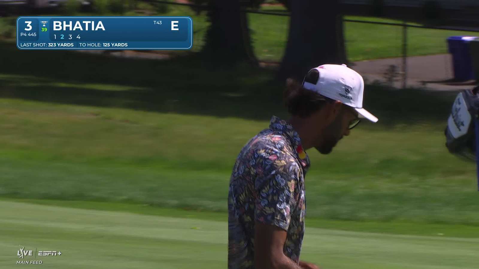 Akshay Bhatia makes birdie on No. 3 at Travelers