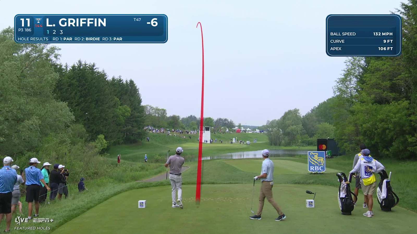 Lanto Griffin sinks a 22-foot birdie putt on No. 11 at RBC Canadian