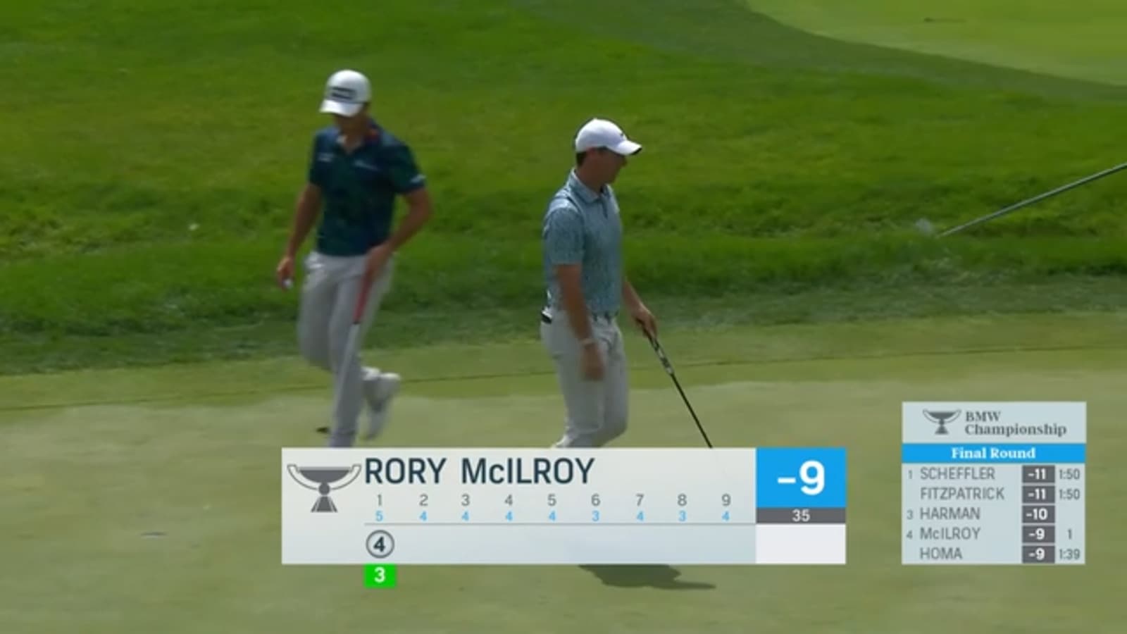 Rory McIlroy gets up-and-down for birdie at BMW Championship