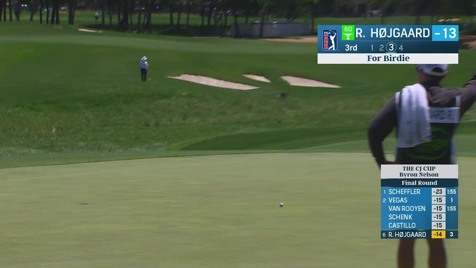 Rasmus Højgaard makes birdie on No. 3 at THE CJ CUP