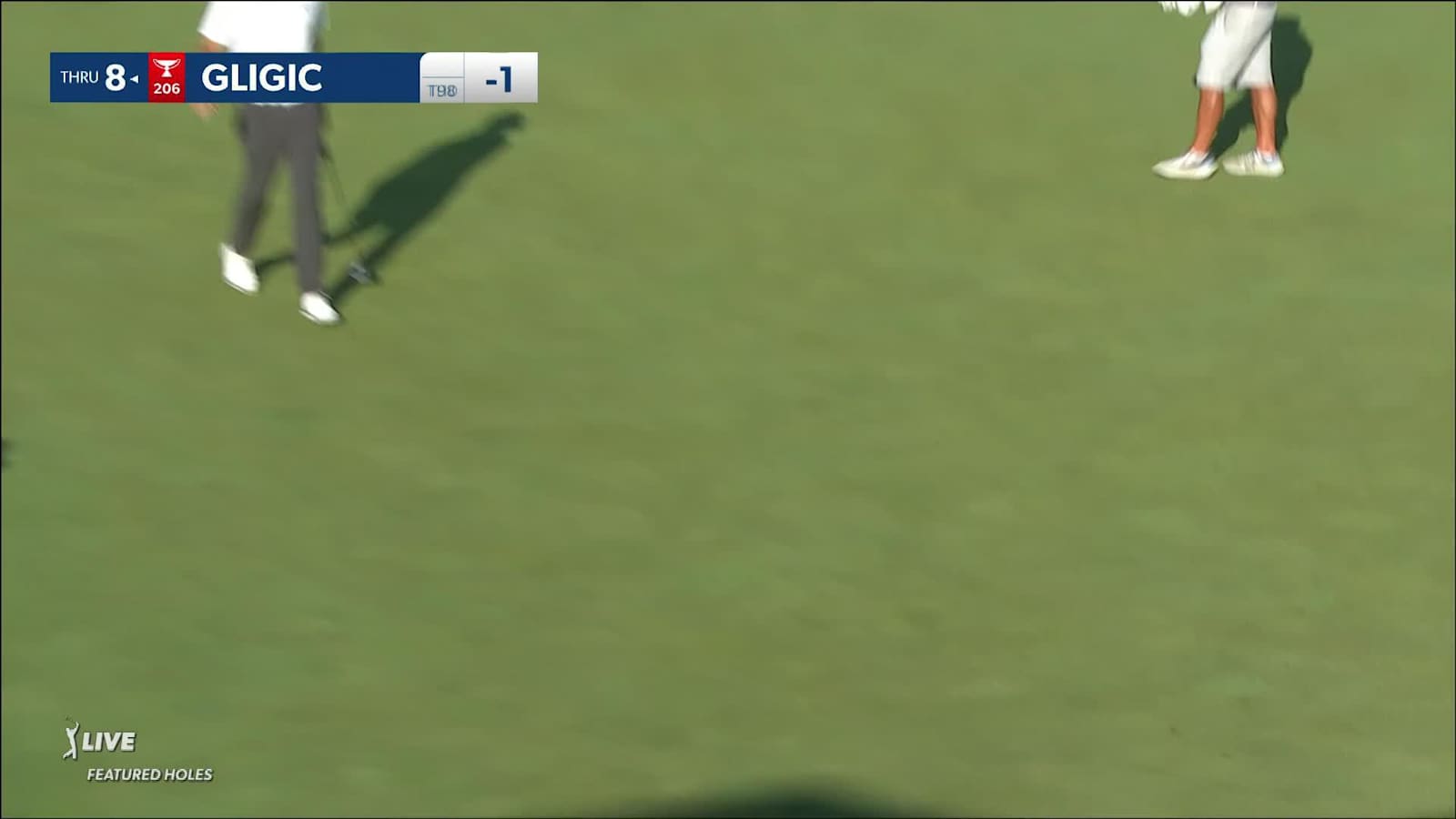 Michael Gligic drains a 36-foot birdie putt at 3M Open