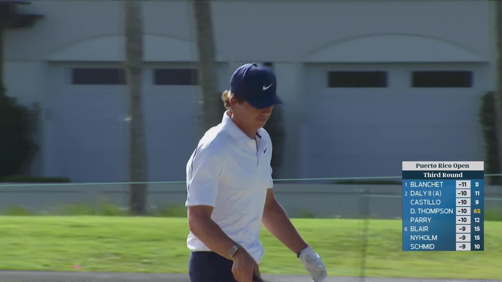 Gordon Sargent makes birdie on No. 9 at Puerto Rico