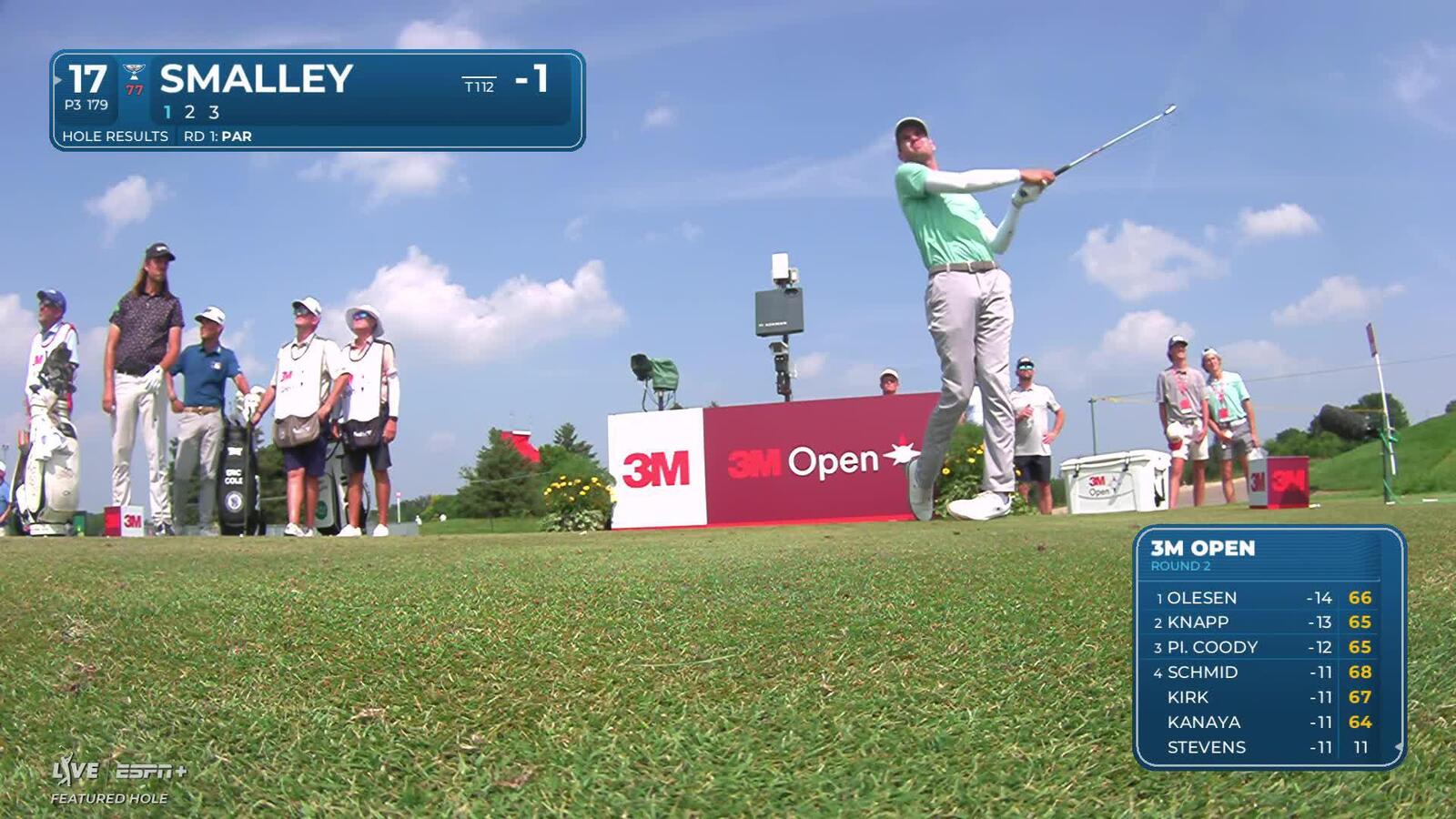 Alex Smalley scares hole on No. 17 at 3M Open